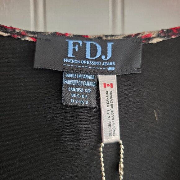 FDJ Womens Ruched Long Sleeve Top Small Leopard Print Comfortable Stretch New - Picture 3 of 9